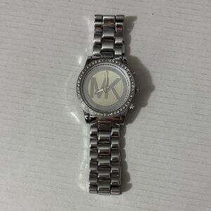 Michael Kors Silver-Tone Logo Watch
